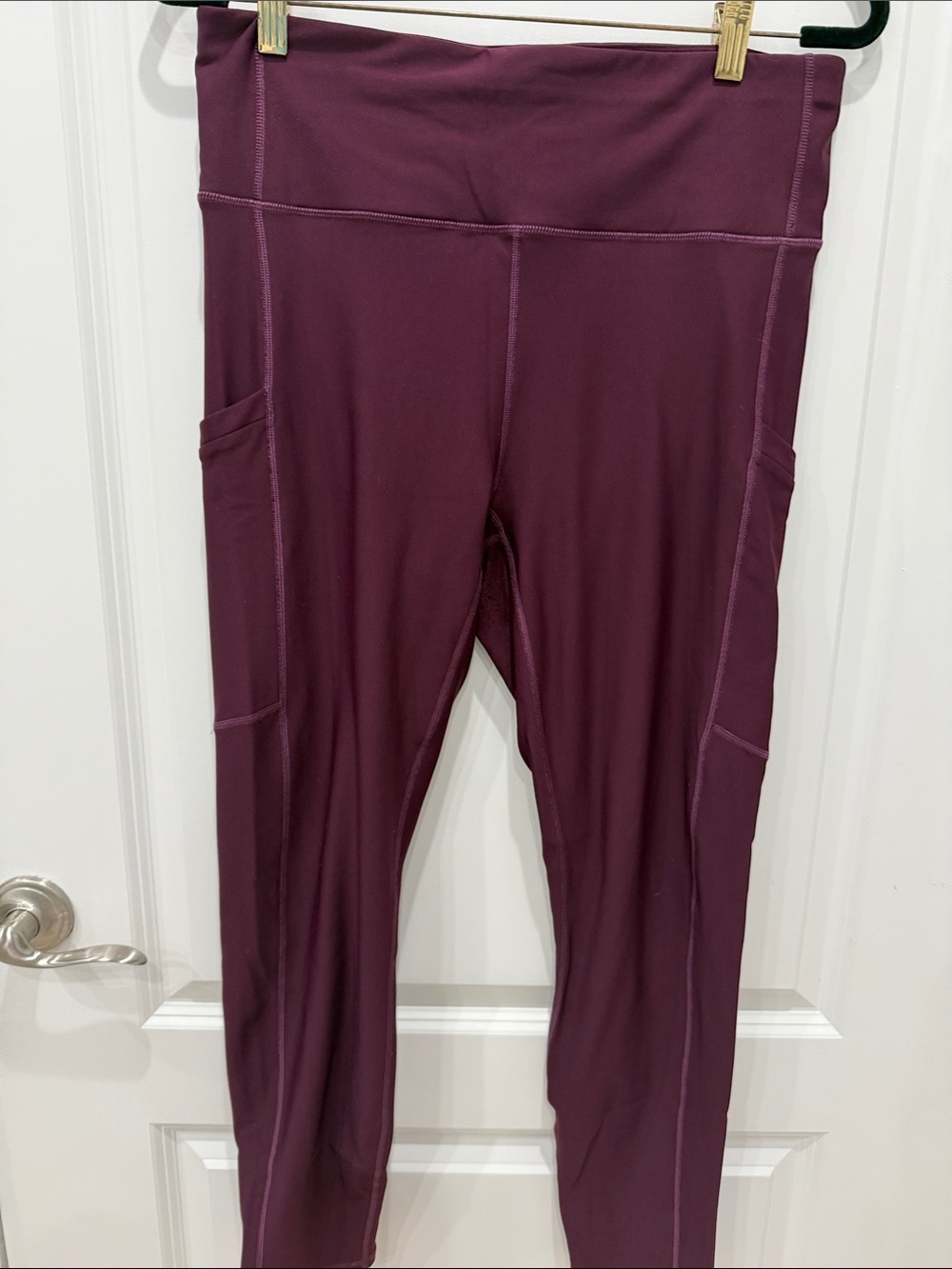 Fabletics Plum High-Rise Pocket Leggings